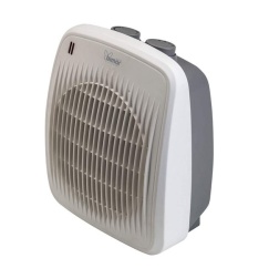 bimar HF190 stufetta elettrica Bagno, Termoventilatore Elettrico da 2000W a Basso Consumo con Termostato Regolabile e 2 Potenze di Riscaldamento, Corpo in Plastica con Maniglia Integrata